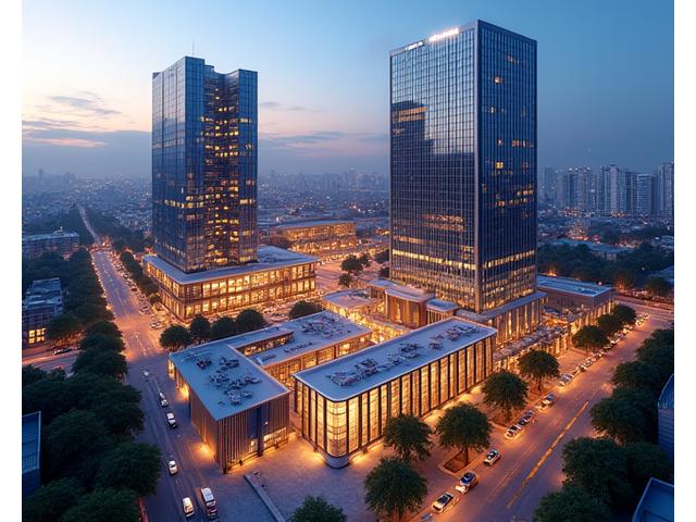 오피스, 리테일, 호텔이 통합된 복합 상업시설