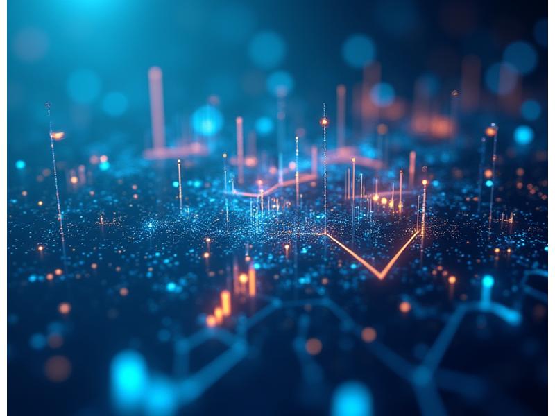 데이터 시각화 그래프와 시장 분석 다이어그램