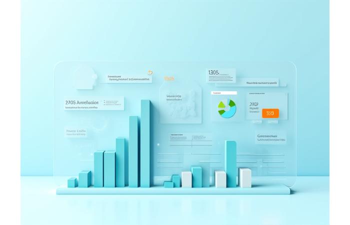 투명성과 신뢰성을 상징하는 듯한 빌딩 건축 비용 분석 차트