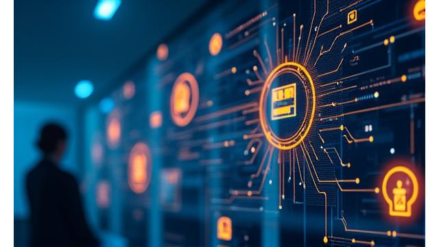 스마트 빌딩의 IoT 센서 및 제어판 이미지