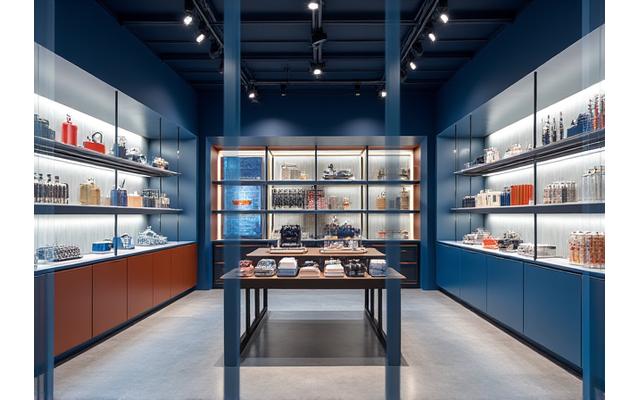 브랜드 아이덴티티가 명확하게 드러나는 리테일 매장 진열 공간