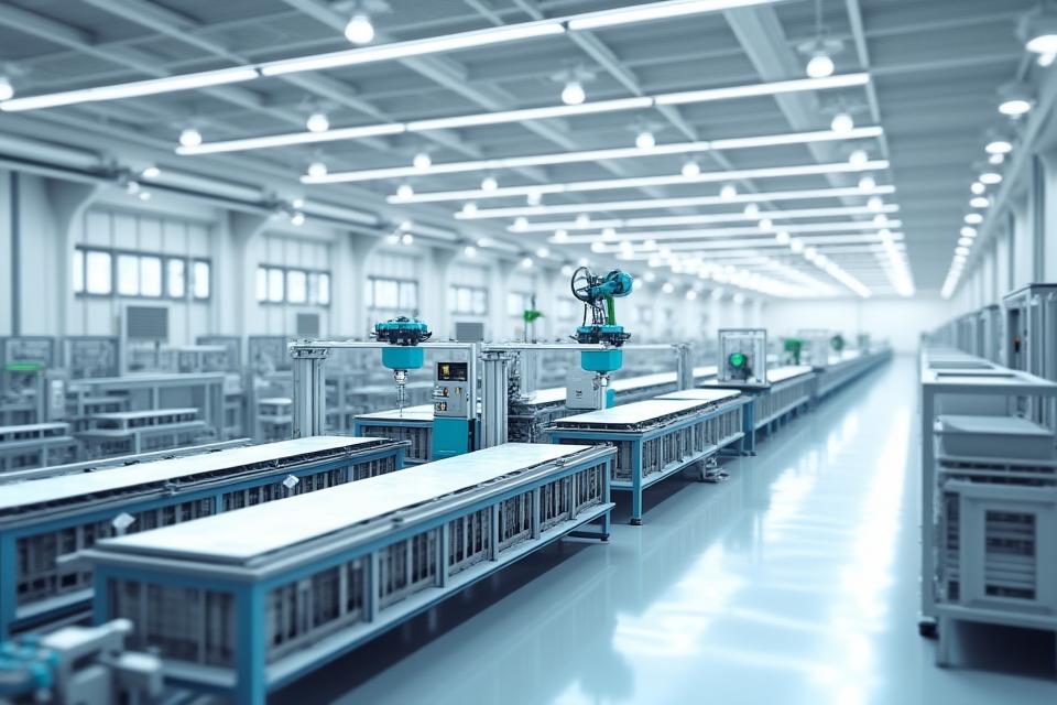 최첨단 자동화 설비를 갖춘 모듈러 주택 생산 라인 내부 전경