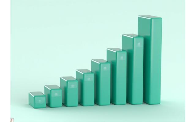 탄소 배출량 감소를 나타내는 인포그래픽 막대 그래프